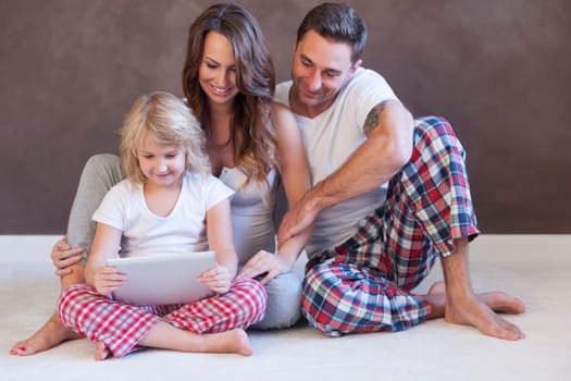 Our daughter so fast learns to use new technology