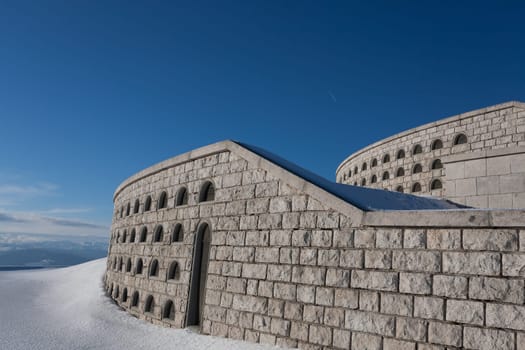 A view from Monte grappa first world war memorial, Italy
