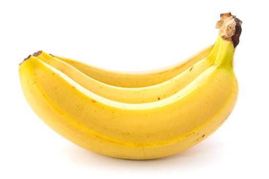 Bunch of healthy banana fruits on the white background