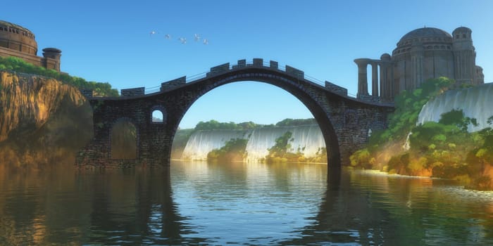 The Byzantine Empire was part of the Roman empire in ancient times and built beautiful buildings.