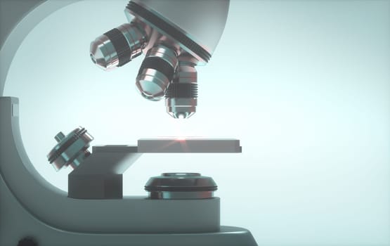 Optical electron microscope. Laboratory instrument with clipping path included.