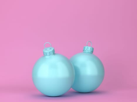 Shiny christmas ball toy. 3d illustration. Minimal concept