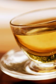 Close-up of a cup of herbal tea