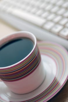 Close-up of a cup of black tea
