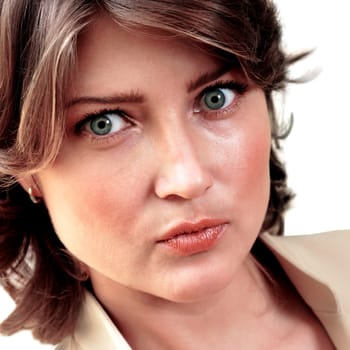 Portrait of a businesswoman looking serious