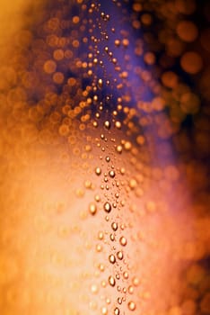 Close-up of water drops on a surface