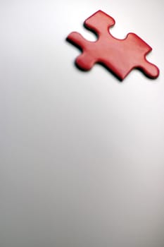Close-up of a jigsaw piece