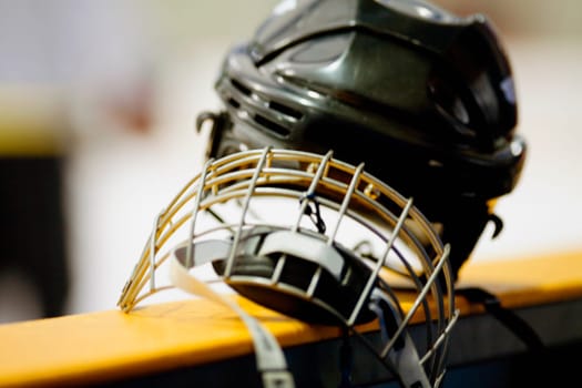 Close-up of a helmet