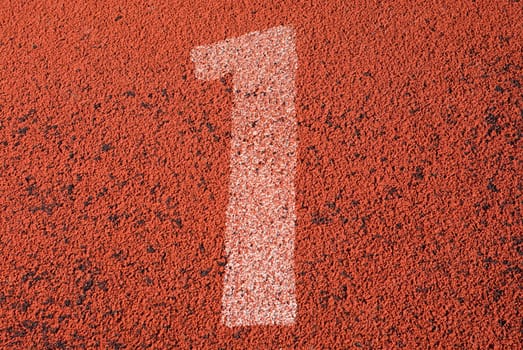 Track number 1 of a running track