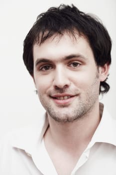 Portrait of a young man smiling
