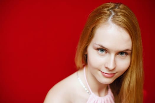 Close-up of a young woman