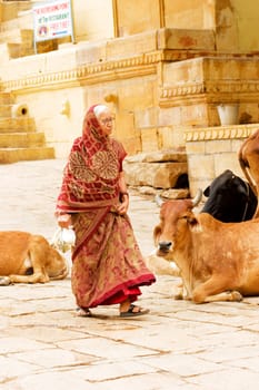 Senior woman walking