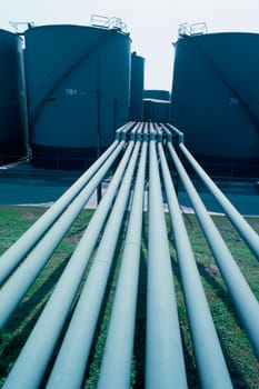 Oil storage tanks, New Orleans