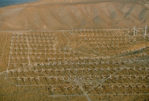 Wind farm turbines, Whitewater, California