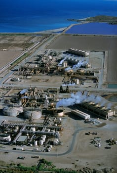 Geothermal power plant, Calipatria, California