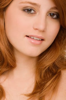 Portrait of a young woman smiling