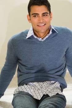 Close-up of a mid adult man smiling