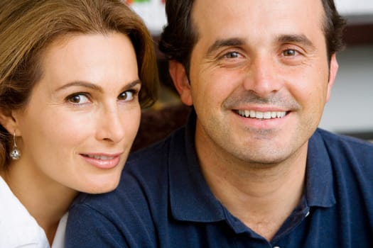 Portrait of a mature couple smiling