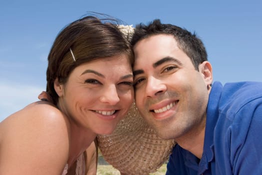 Portrait of a mid adult couple smiling