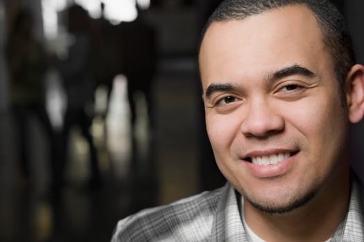 Portrait of a young man smiling