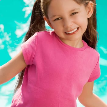 Portrait of a girl smiling
