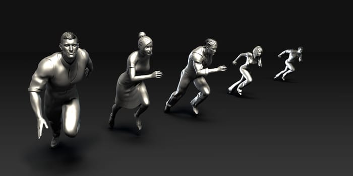 Group Effort of a Business Team as Concept