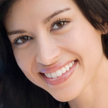 Portrait of a young woman smiling