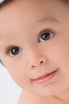 Close_up of a baby boy