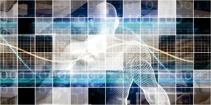 Science Technology Concept With Digital Research And Development