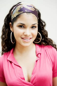 Portrait of a young woman smiling