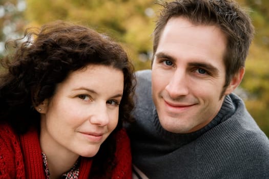 Portrait of a couple smiling