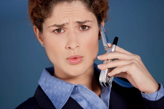 Portrait of a businesswoman talking on a mobile phone