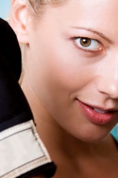 Portrait of a young woman smiling
