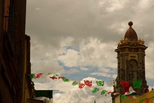 Low angle view of a tower, Mexico