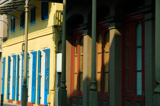 Doors of a building, New Orleans, Louisiana, USA
