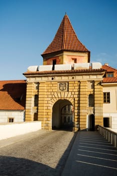 Low angle view of an archway, Czech Republic