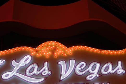 Close-up of a neon signboard, Las Vegas, Nevada, USA