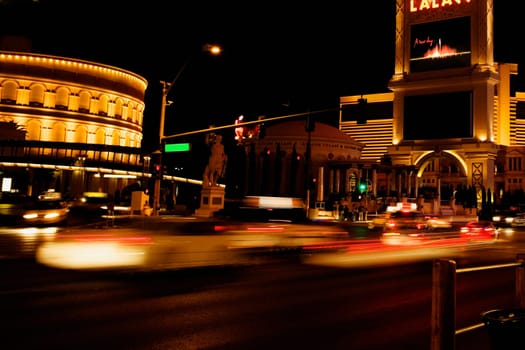 Traffic on a street, Las Vegas, Nevada, USA