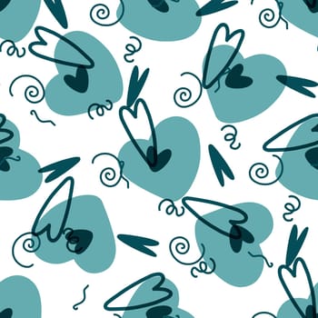 Modern style valentine's day pattern