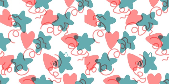 Modern style valentine's day pattern