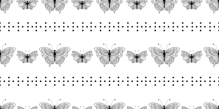 Abstract modern butterfly style for wallpaper design. Trendy japanese banner with black modern butterfly style