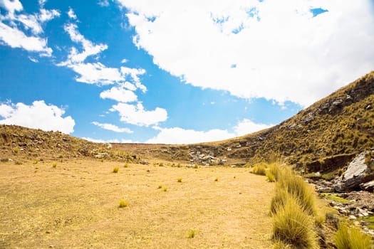 Clouds over a hill, Queswachaca, Cusco Region, Peru