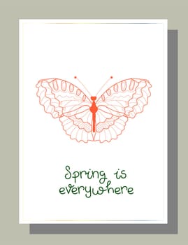 Valentine's day congratulation. Modern trendy valentine's day card. Romantic poster