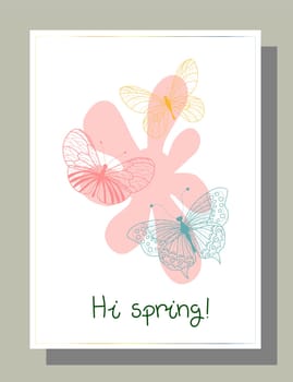 Valentine's day congratulation. Modern trendy valentine's day card. Romantic poster.