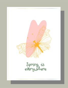 Valentine's day congratulation. Modern trendy valentine's day card. Romantic poster.