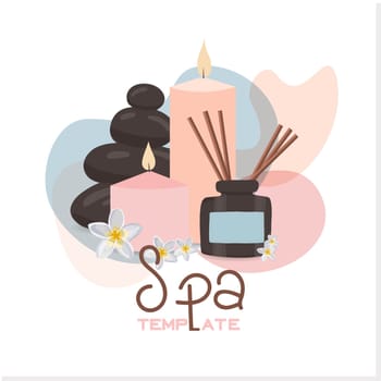 Spa and relaxation. Cosmetics. Personal care. Beautiful spa, great design for any purposes.