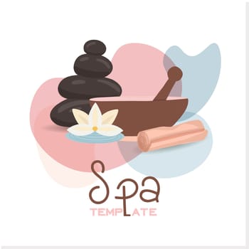 Spa and relaxation. Cosmetics. Personal care. Beautiful spa, great design for any purposes.