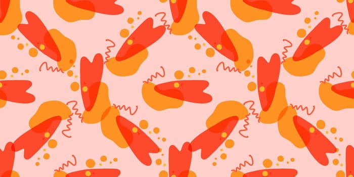 Seamless pattern with hearts. Background for Valentine's Day. Romantic seamless pattern. Falling in love and romance. Bright colors. Positive mood.