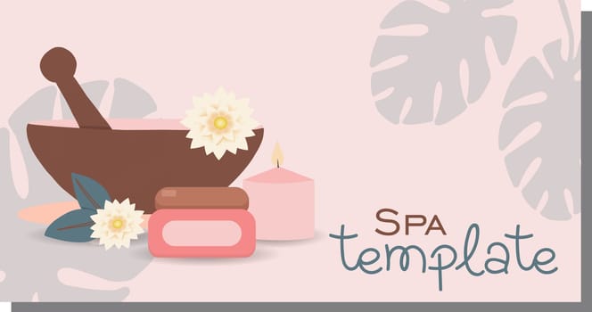 A set of cards with abstract leaves. Design template for the hotel, beauty salon, spa, restaurant, club. Vector illustration.