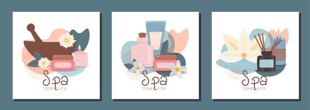 Flat banner set of natural cosmetics and herbal perfumery, organic beauty products, eco-friendly shopping elements for face and body care. Flat banner set natural in modern style on white background